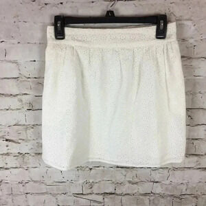 Women's Pins and Needles Ivory Eyelet Skirt M